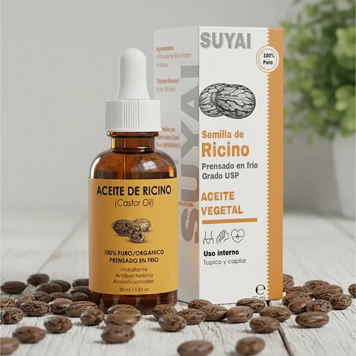 Aceite de Ricino 100% Puro (Grado Usp)