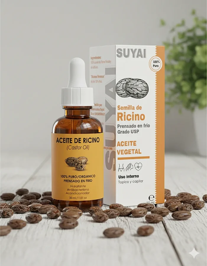 2 Aceites de Ricino 100% Puro (Grado Usp)