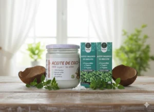 Aceite de coco con 2 oréganos 100% naturales de Alternativa Suyai